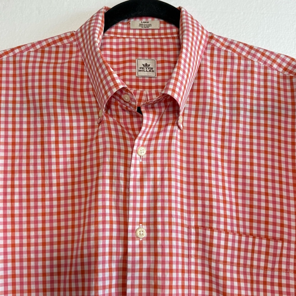 Peter Millar Crown Cotton Gingham Button Down Shi… - image 5